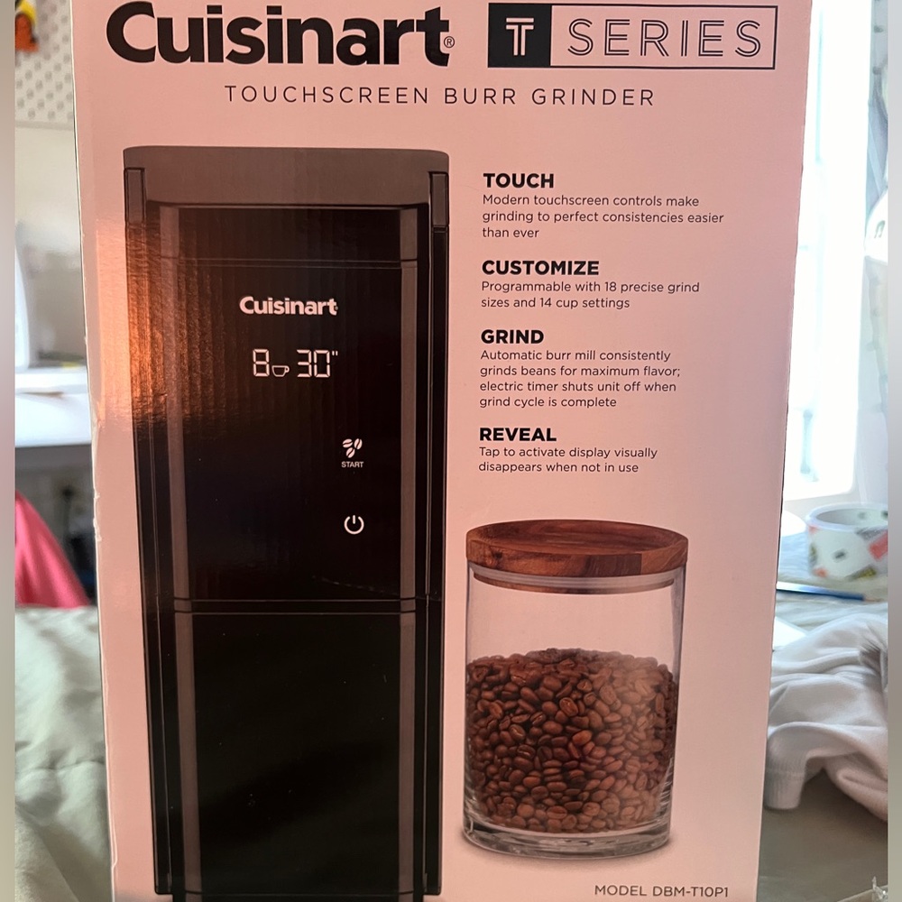Cuisinart, T-Series Touchscreen Digital Burr Mill Coffee Grinder